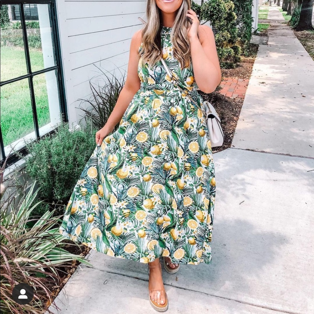 Midi lemon dress